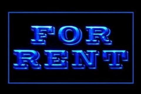 For Rent LED Neon Sign